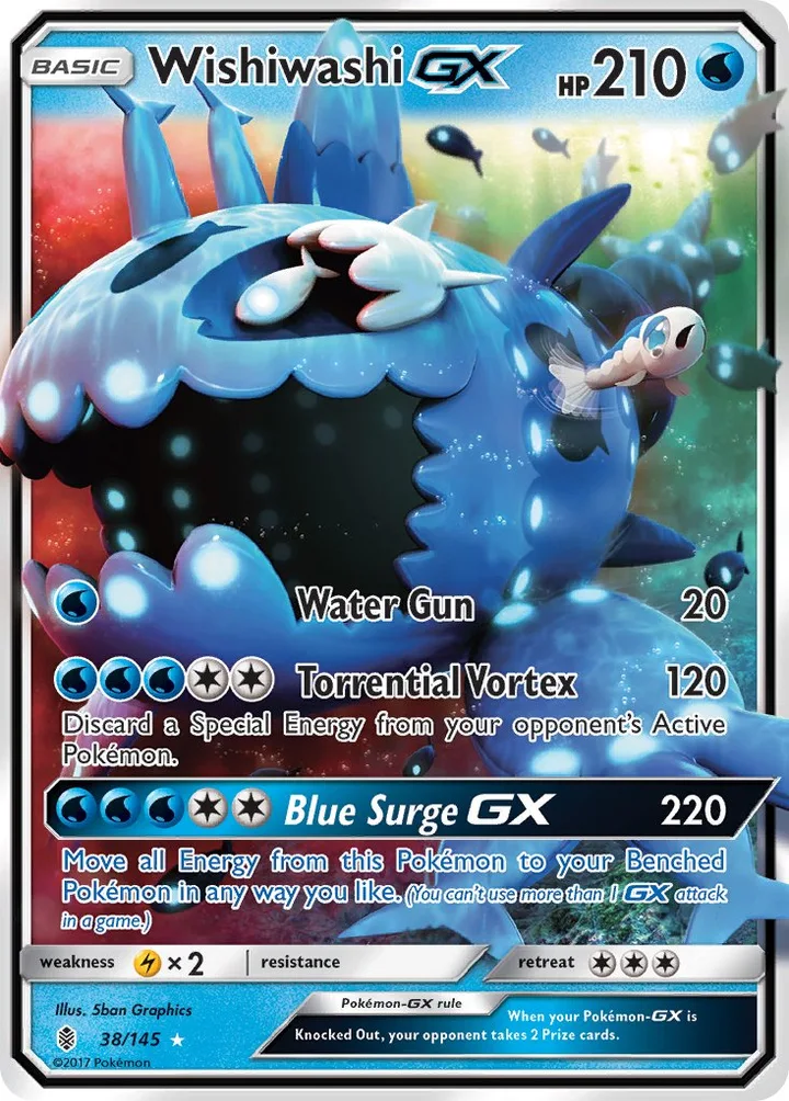 Wishiwashi-GX, Guardians Rising 38/145