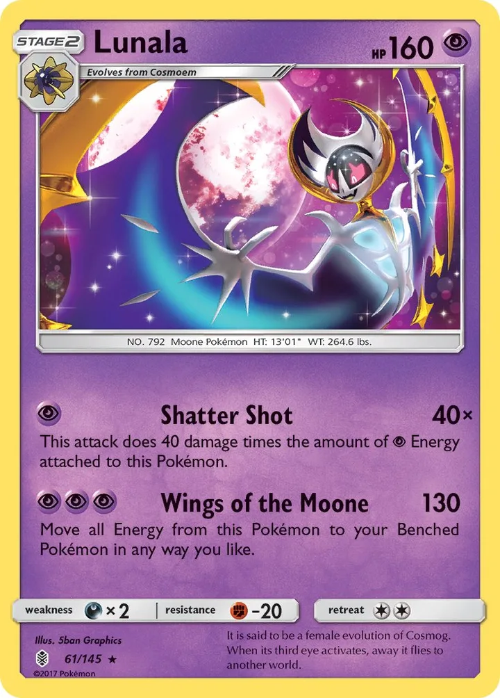 Lunala, Guardians Rising 61/145