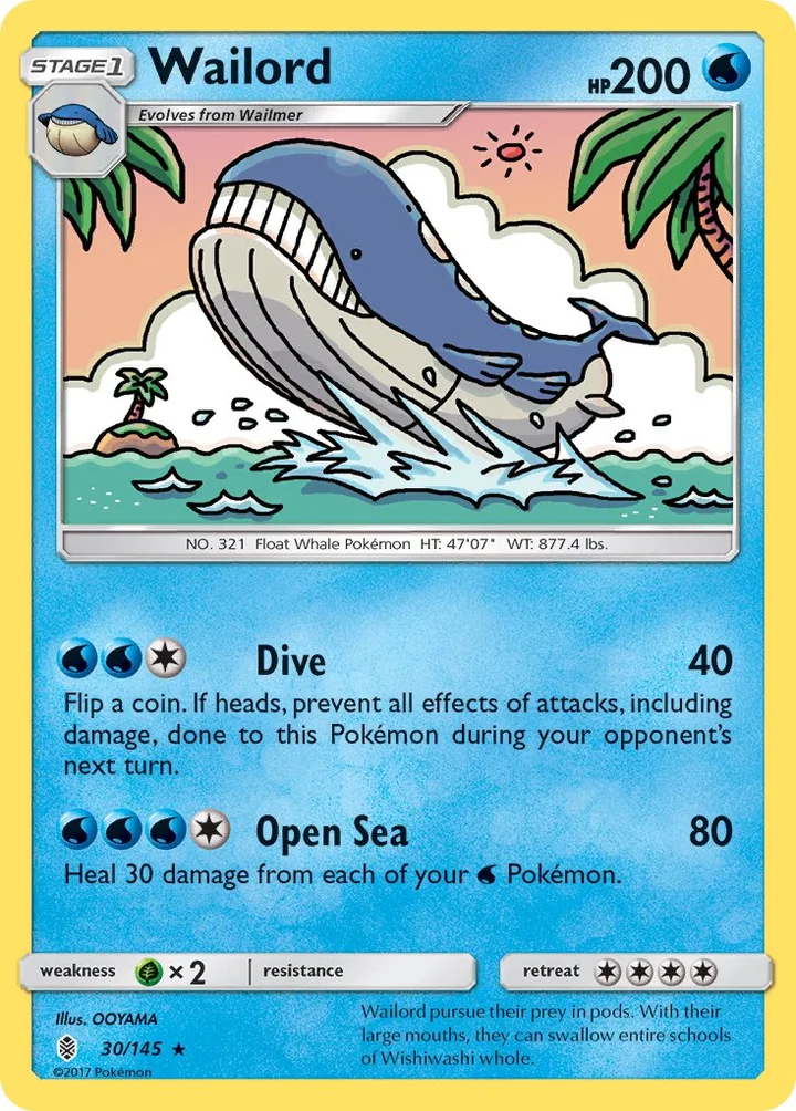 Wailord, Guardians Rising 30/145