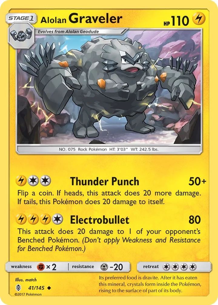 Alolan Graveler, Guardians Rising 41/145