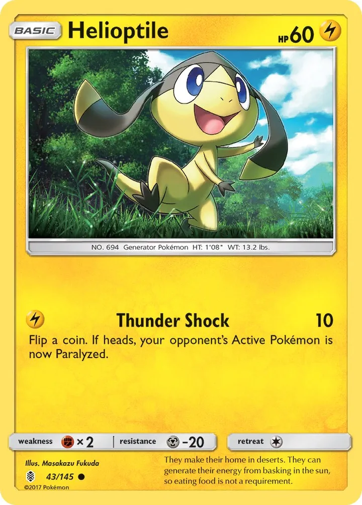 Helioptile, Guardians Rising 43/145