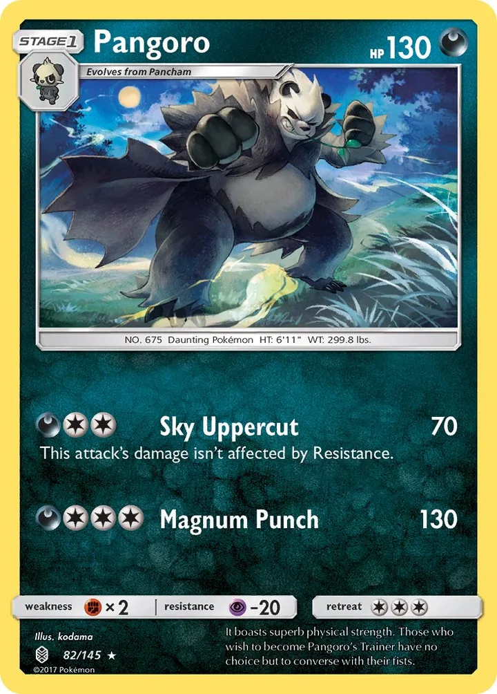Pangoro, Guardians Rising 82/145
