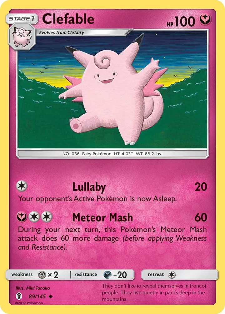 Clefable, Guardians Rising 89/145