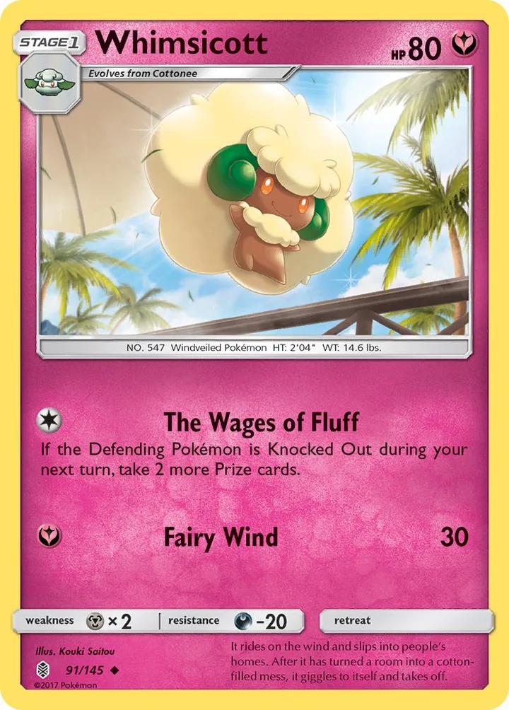 Whimsicott, Guardians Rising 91/145
