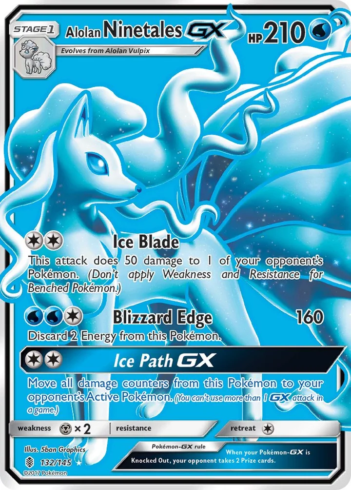Alolan Ninetales-GX, Guardians Rising 132/145