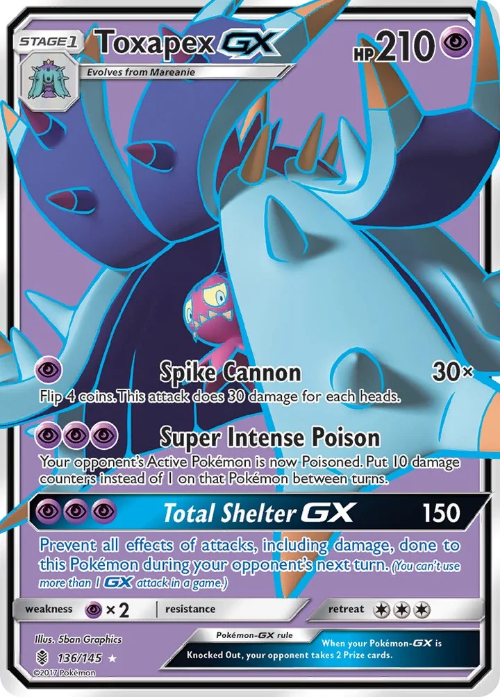 Toxapex-GX, Guardians Rising 136/145