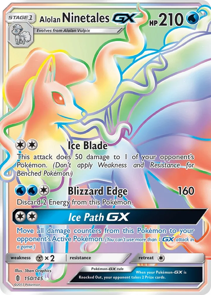Alolan Ninetales-GX, Guardians Rising 150/145