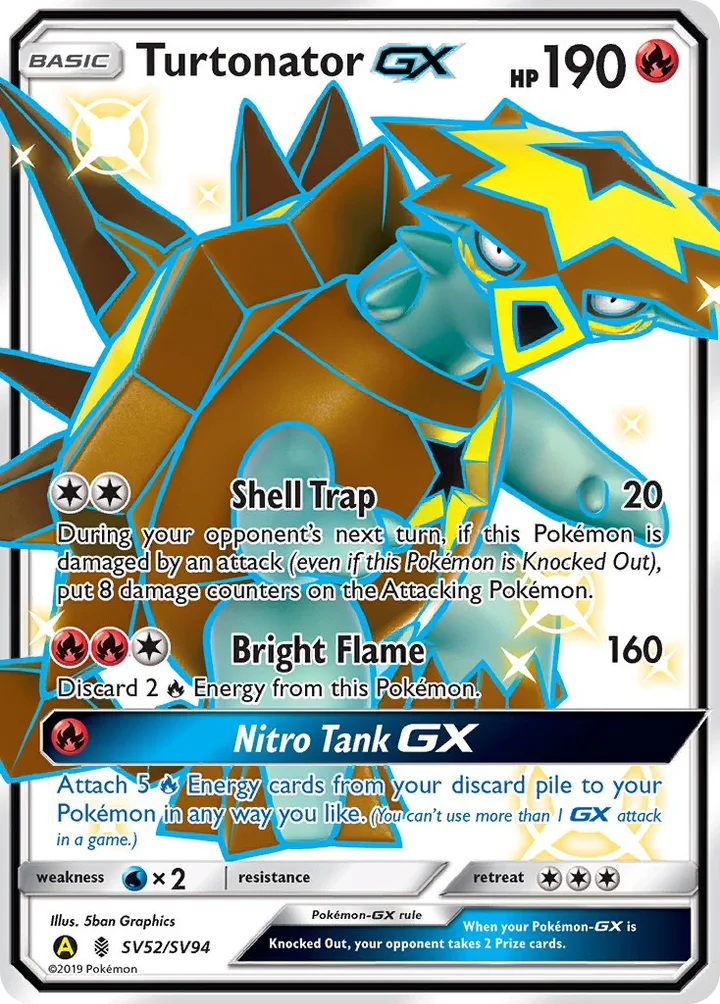 Turtonator-GX, Hidden Fates SV52/SV94