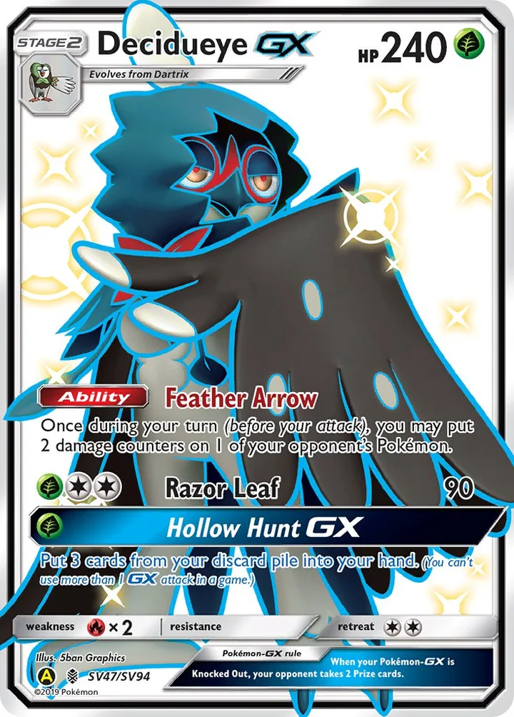 Decidueye-GX, Hidden Fates SV47/SV94