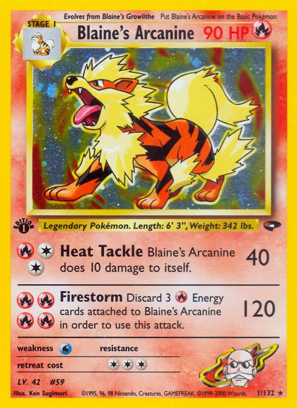 Blaine’s Arcanine, Gym Challenge 1/132