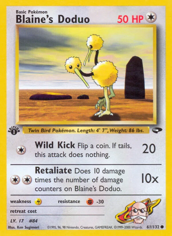 Blaine’s Doduo, Gym Challenge 61/132