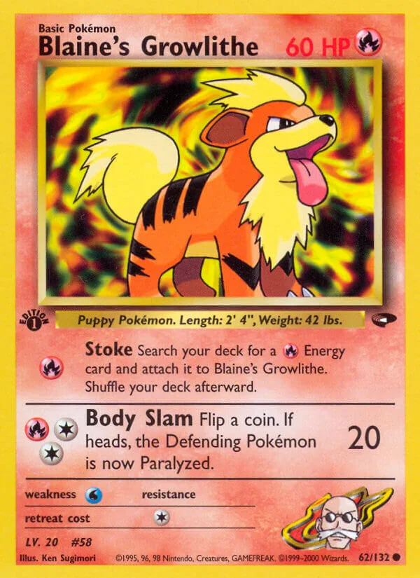 Blaine’s Growlithe, Gym Challenge 62/132