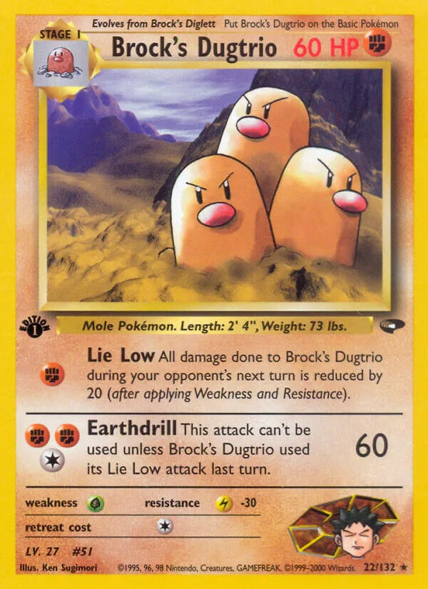 Brock’s Dugtrio, Gym Challenge 22/132