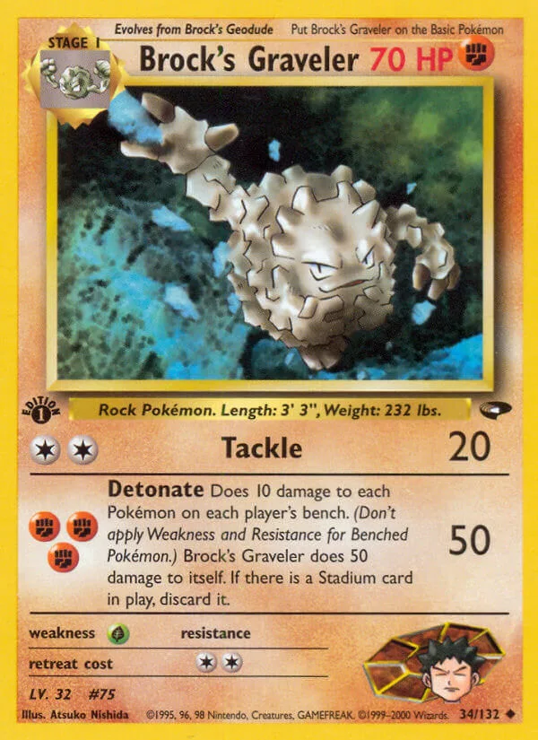 Brock’s Graveler, Gym Challenge 34/132
