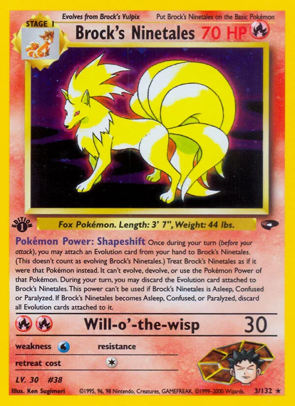 Brock’s Ninetales, Gym Challenge 3/132