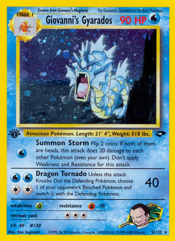 Giovanni’s Gyarados, Gym Challenge 5/132