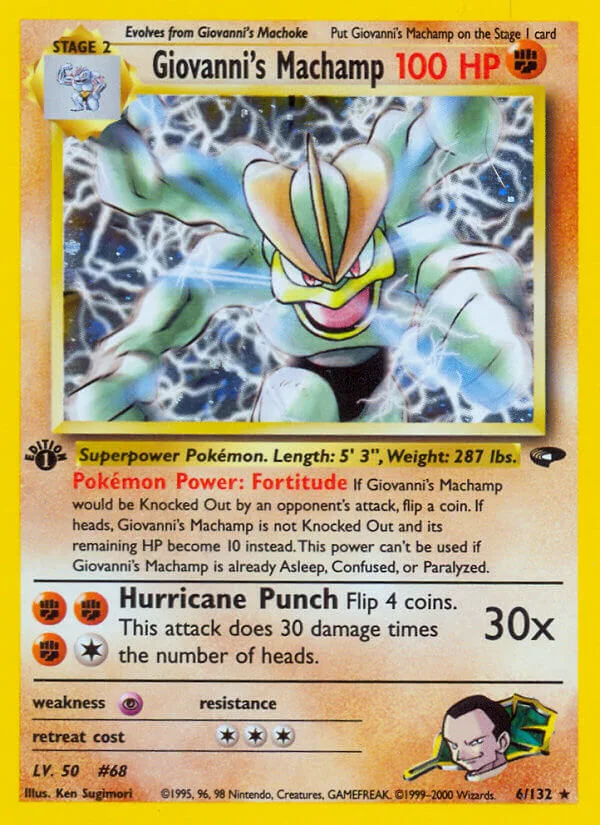Giovanni’s Machamp, Gym Challenge 6/132