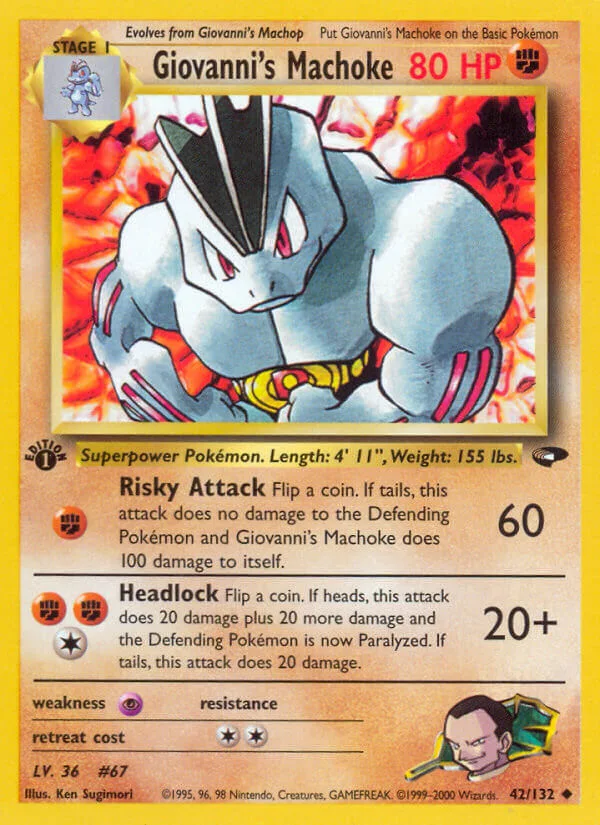 Giovanni’s Machoke, Gym Challenge 42/132
