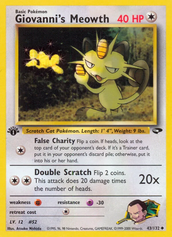 Giovanni’s Meowth, Gym Challenge 43/132