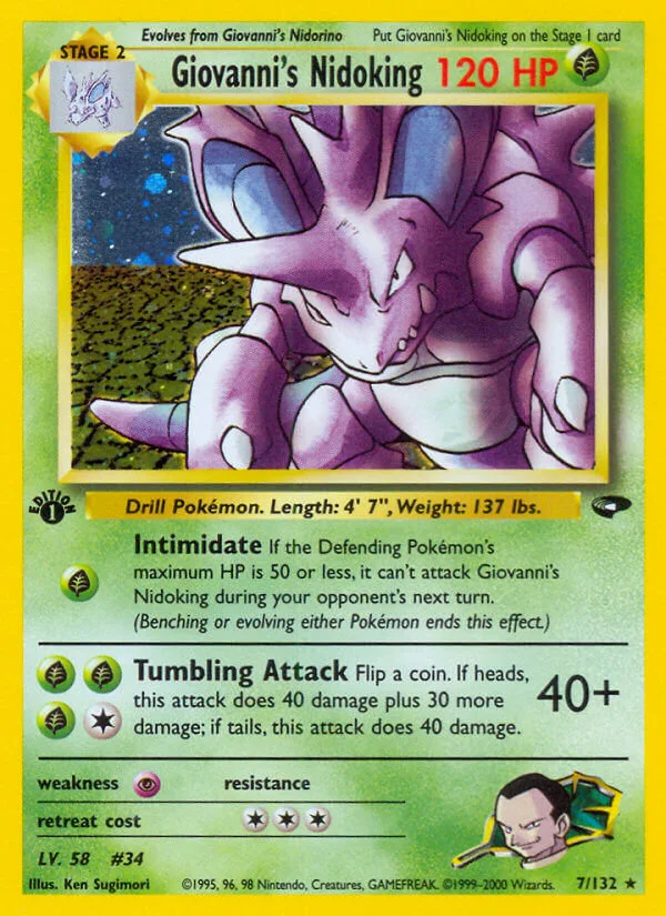 Giovanni’s Nidoking, Gym Challenge 7/132