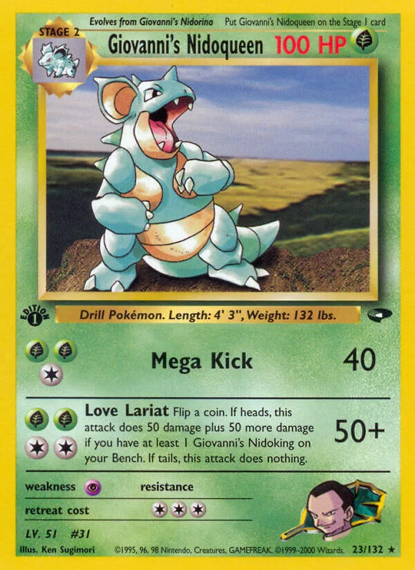 Giovanni’s Nidoqueen, Gym Challenge 23/132
