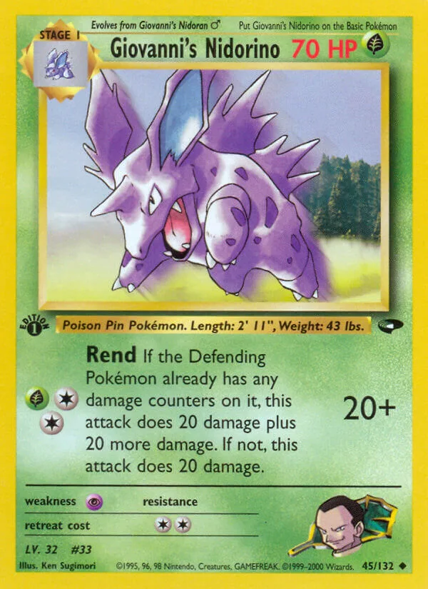Giovanni’s Nidorino, Gym Challenge 45/132