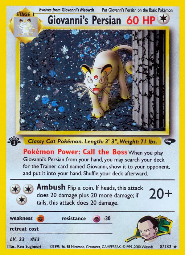 Giovanni’s Persian, Gym Challenge 8/132