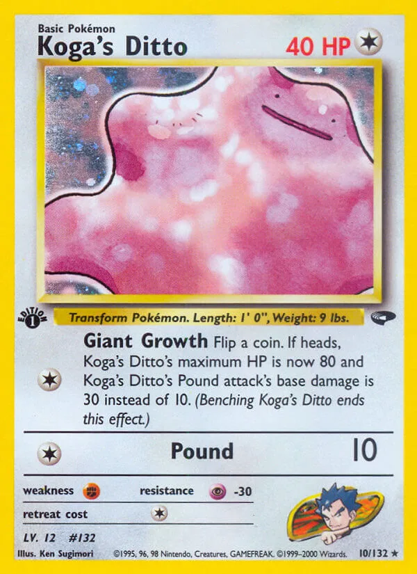 Koga’s Ditto, Gym Challenge 10/132