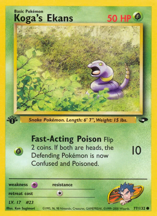 Koga’s Ekans, Gym Challenge 77/132