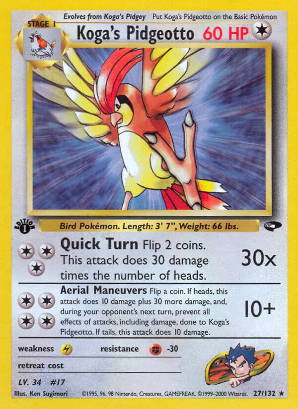 Koga’s Pidgeotto, Gym Challenge 27/132