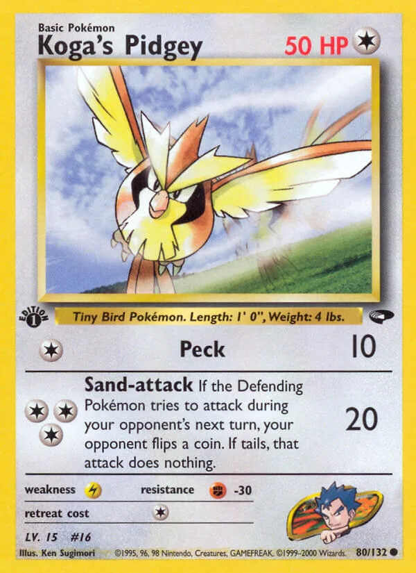 Koga’s Pidgey, Gym Challenge 80/132