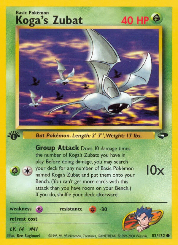 Koga’s Zubat, Gym Challenge 83/132