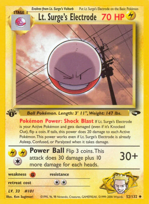 Lt. Surge’s Electrode, Gym Challenge 52/132