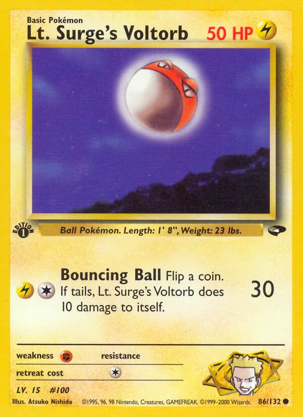 Lt. Surge’s Voltorb, Gym Challenge 86/132