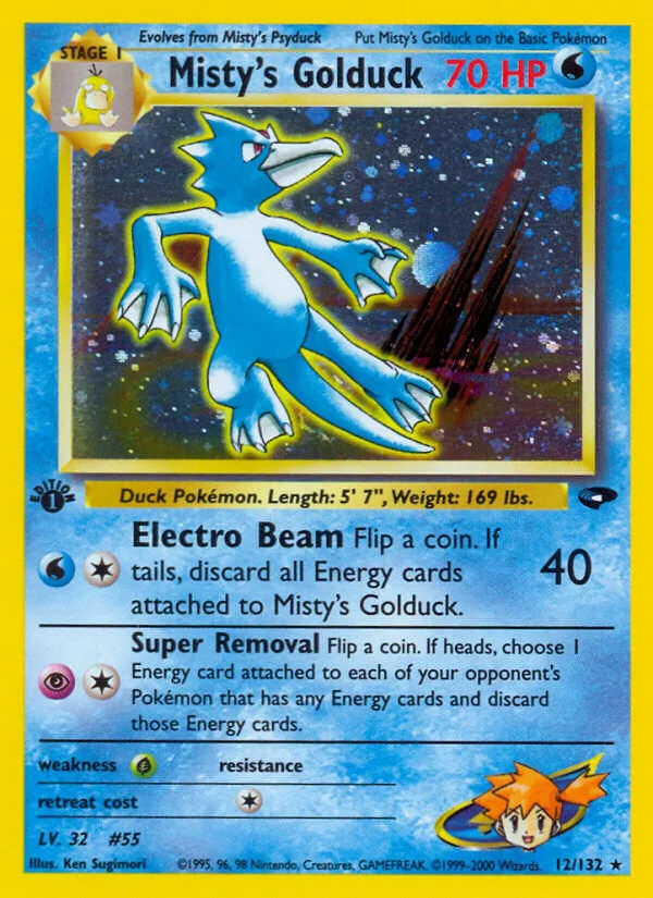 Misty’s Golduck, Gym Challenge 12/132