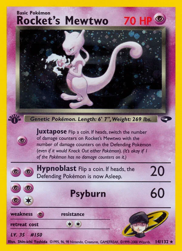 Rocket’s Mewtwo, Gym Challenge 14/132