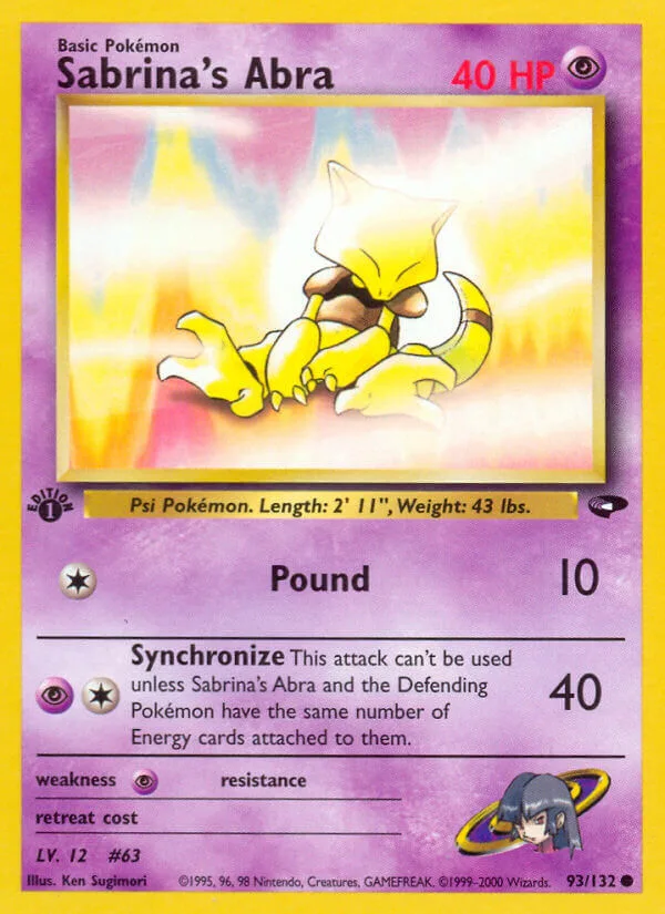 Sabrina’s Abra, Gym Challenge 93/132