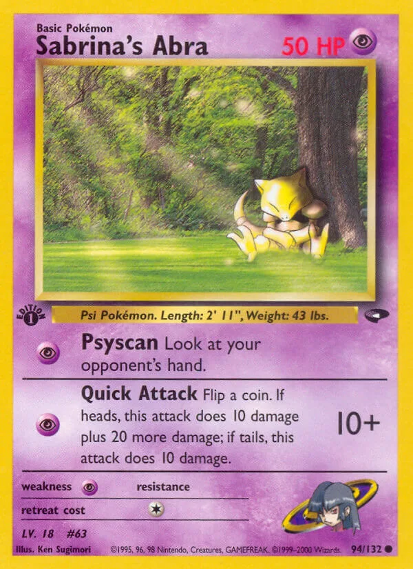 Sabrina’s Abra, Gym Challenge 94/132