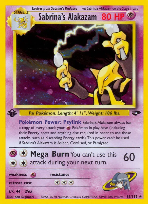 Sabrina’s Alakazam, Gym Challenge 16/132