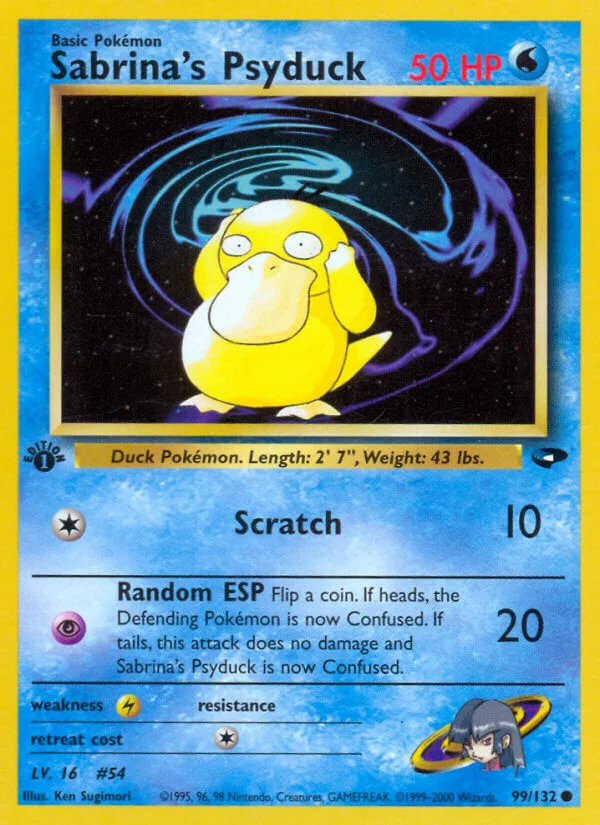 Sabrina’s Psyduck, Gym Challenge 99/132