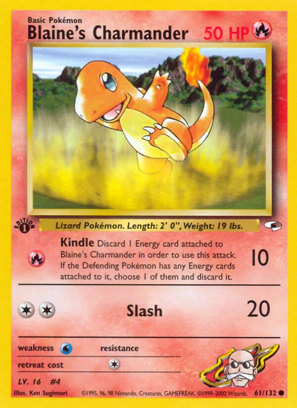 Blaine’s Charmander, Gym Heroes 61/132