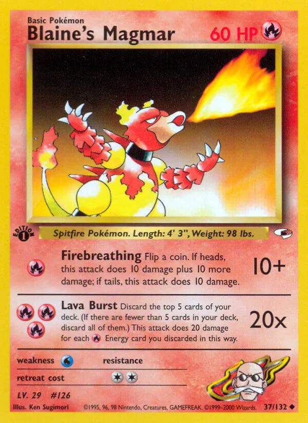 Blaine’s Magmar, Gym Heroes 37/132