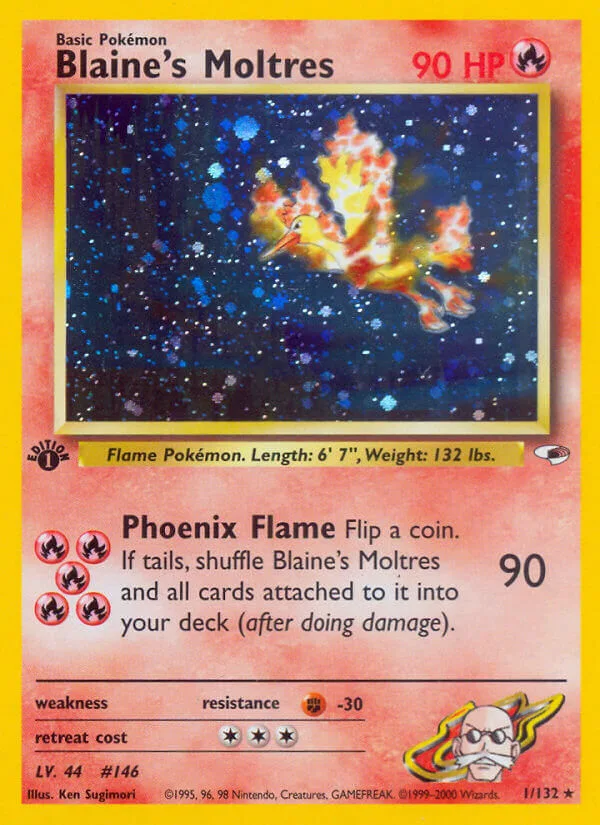 Blaine’s Moltres, Gym Heroes 1/132