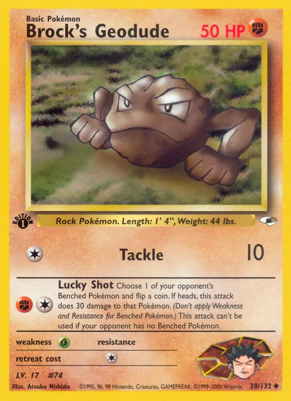 Brock’s Geodude, Gym Heroes 38/132