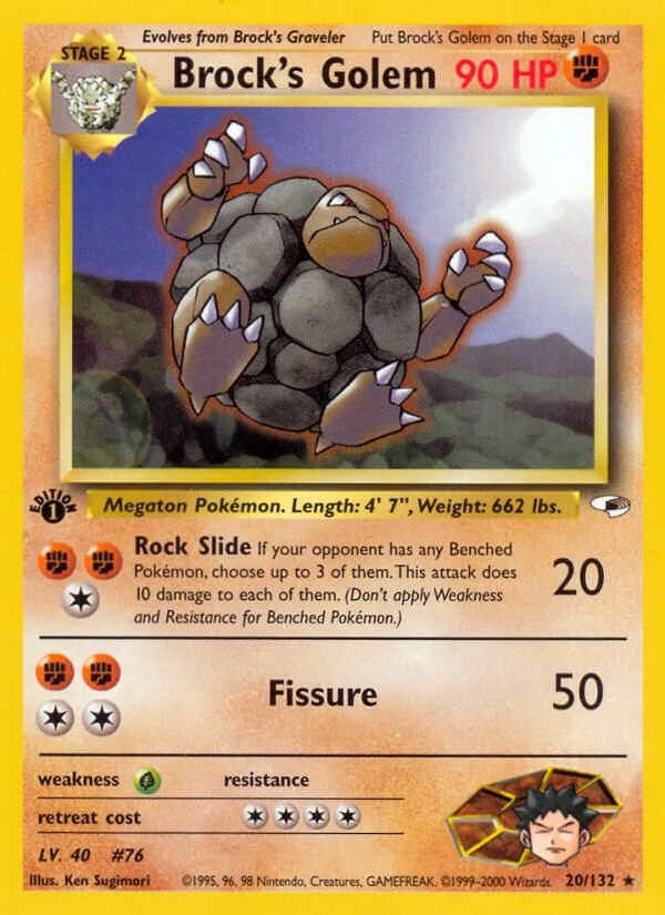 Brock’s Golem, Gym Heroes 20/132