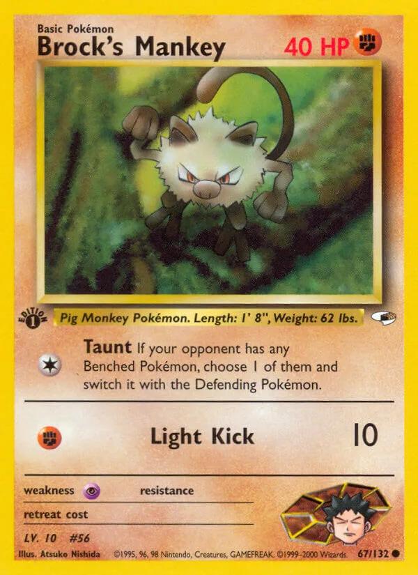 Brock’s Mankey, Gym Heroes 67/132