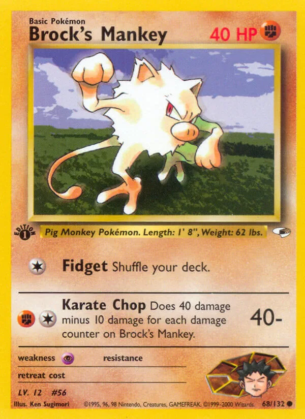 Brock’s Mankey, Gym Heroes 68/132