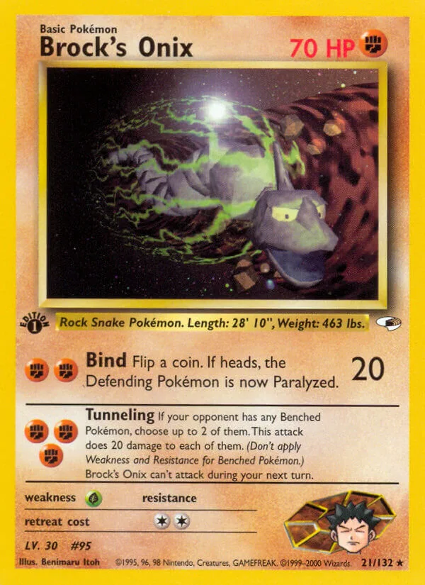 Brock’s Onix, Gym Heroes 21/132