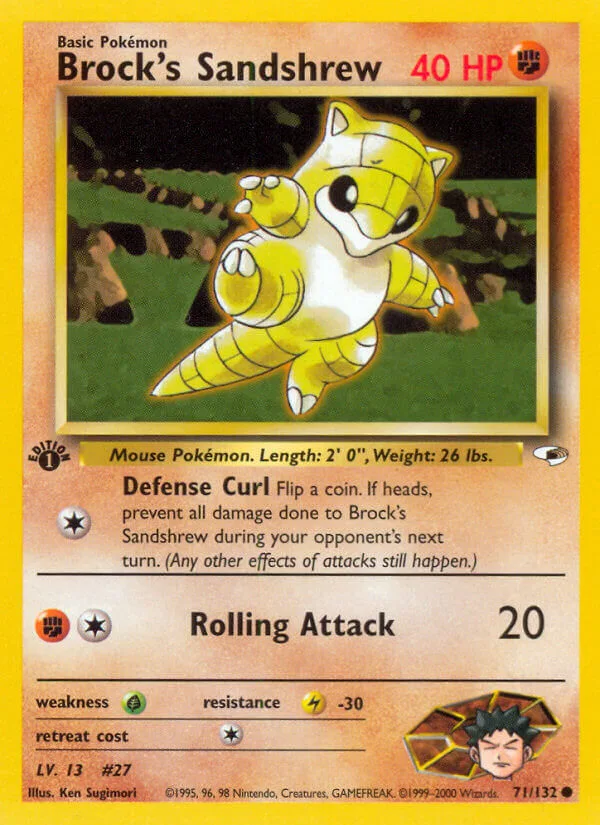 Brock’s Sandshrew, Gym Heroes 71/132