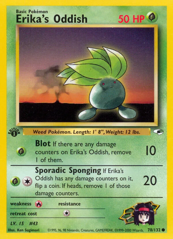 Erika’s Oddish, Gym Heroes 78/132